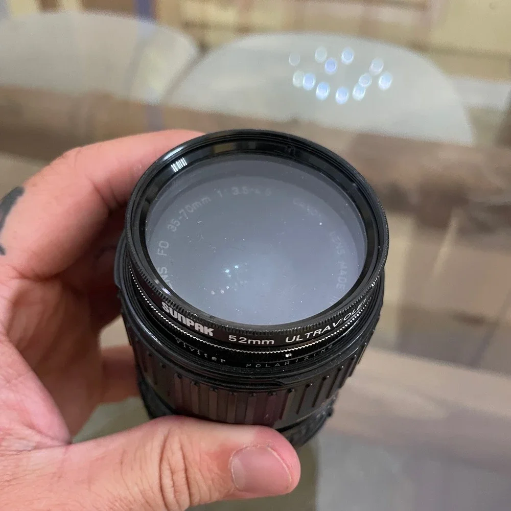 Canon Zoom Lens FD 35-70mm 1:3.5-4.5 Macro Japan with Sunpak Vivitar Filters